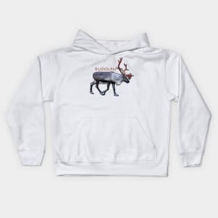 Santa Claus Reindeer Kids Hoodie